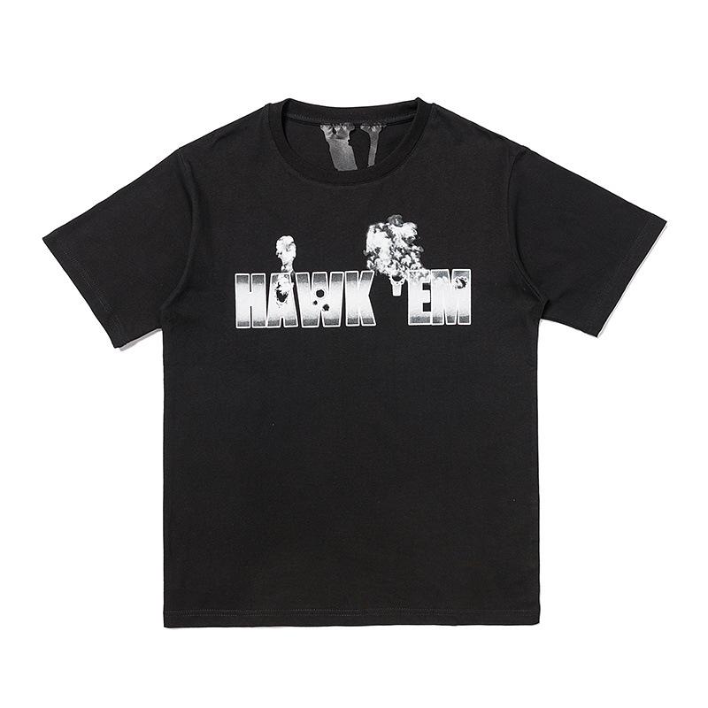 Best Replica Vlone Pop Smoke X Hawk Em' Tee - Colareps