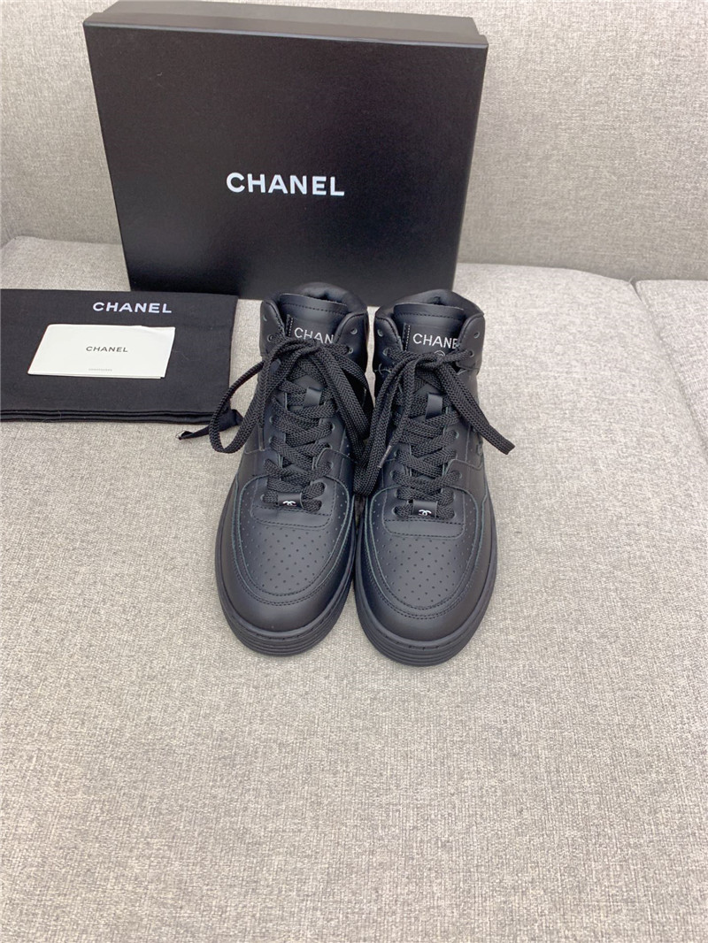 Best Replica Chanel new high top classic casual shoes - Colareps