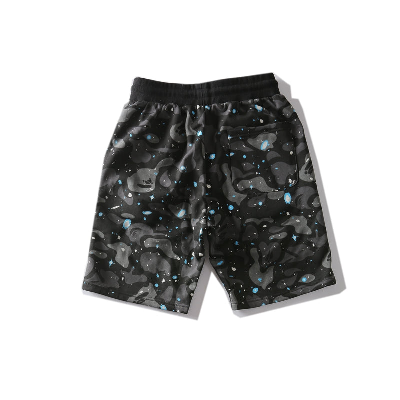 Best Replica BAPE APE Camo Shark Shorts Black Pants HDCP8312 - Colareps