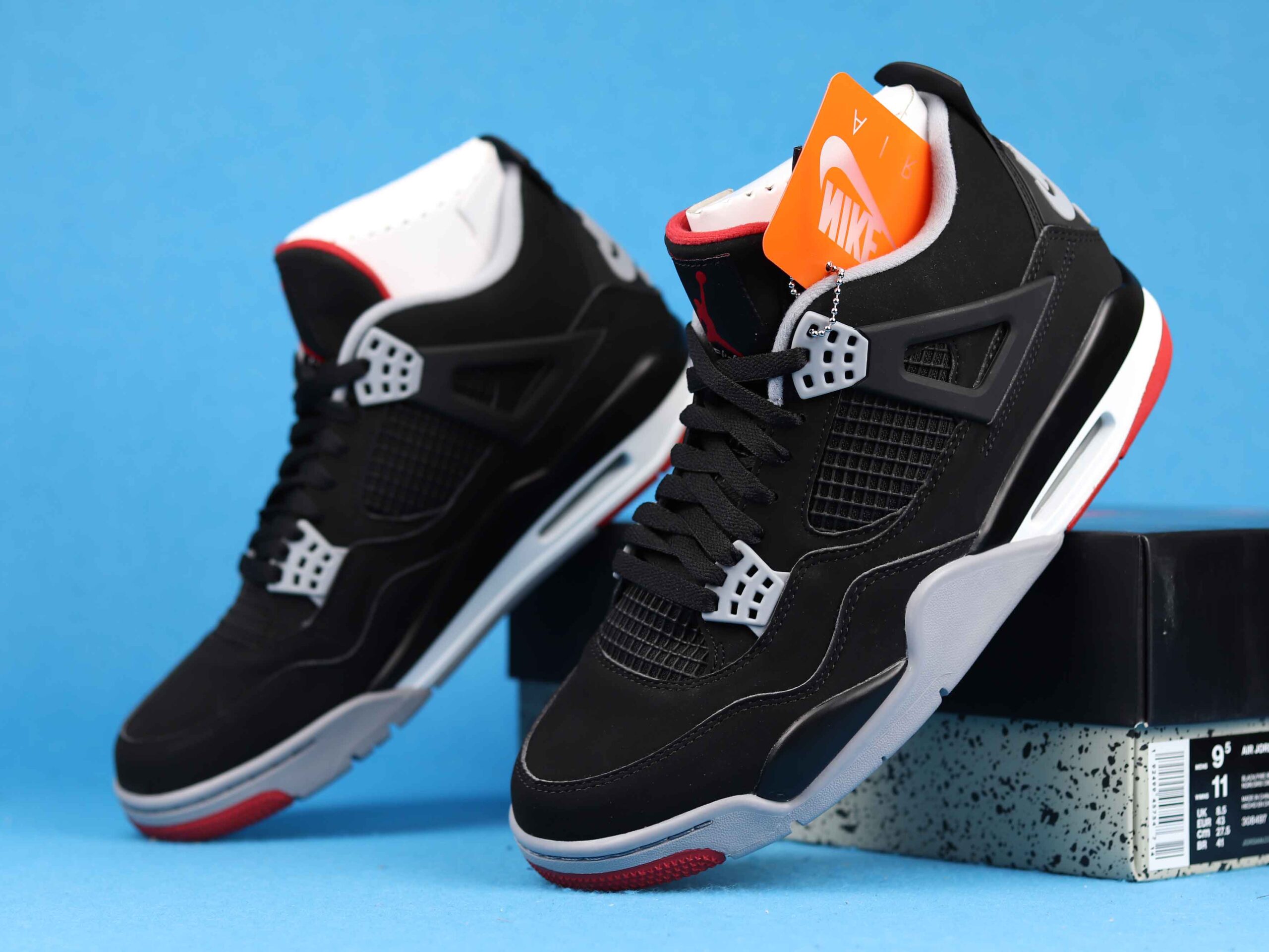 Best Replica Air Jordan 4 Bred Extended Size - Colareps