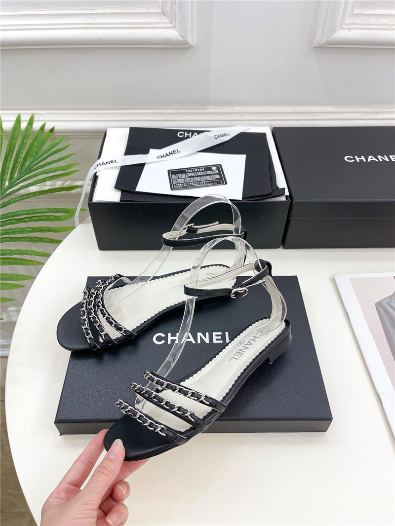 Best Replica Chanel counter catwalk style chain sandals - Colareps