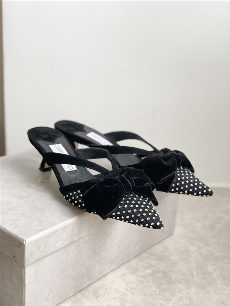 Best Replica jimmy choo bow heels dupe bow-embellished sandals - Colareps