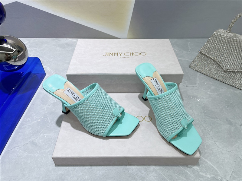 Best Replica jimmy choo square-toe knit flip-flops - Colareps