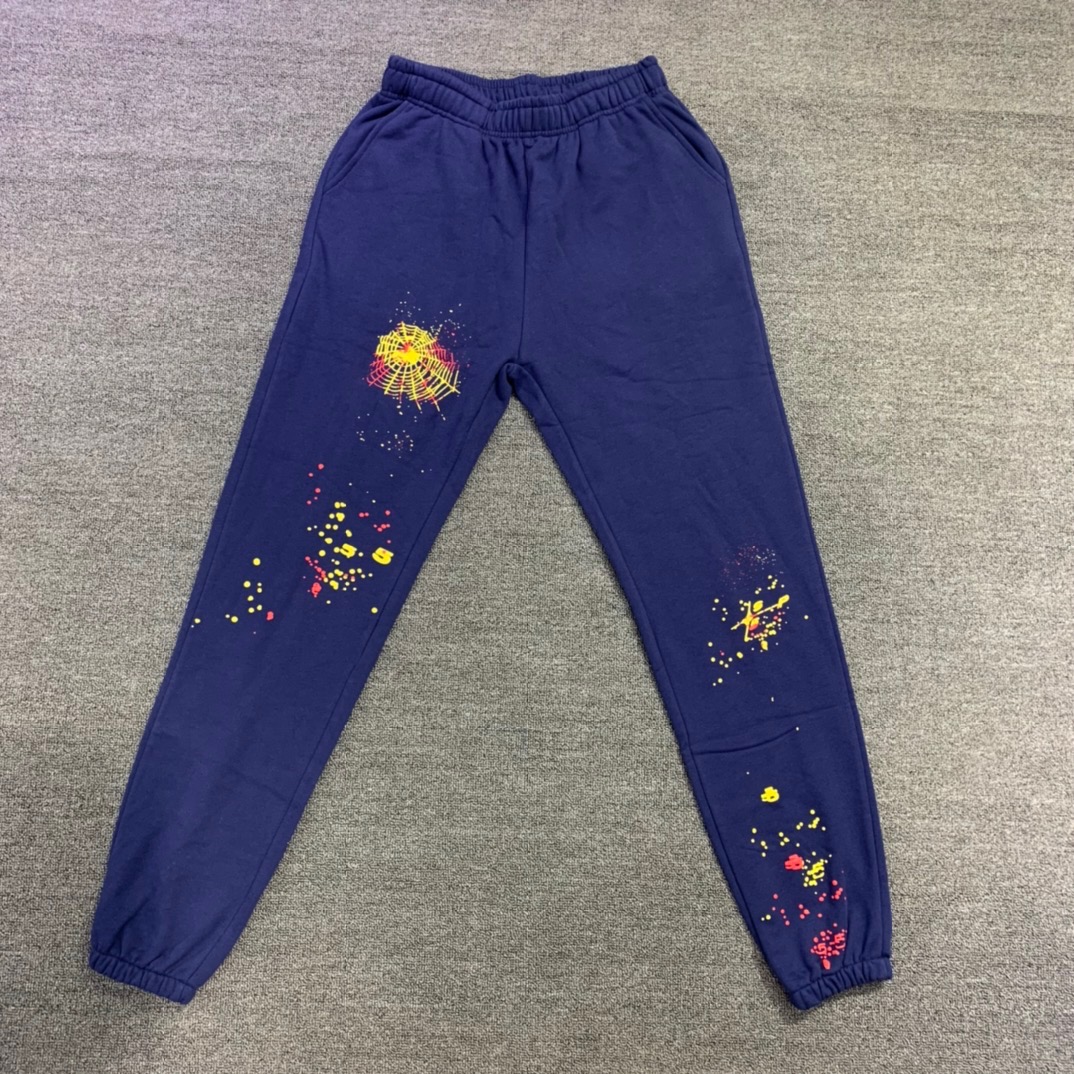 Best Replica Young Thug Sp5der-Doodle cobweb trousers - Colareps