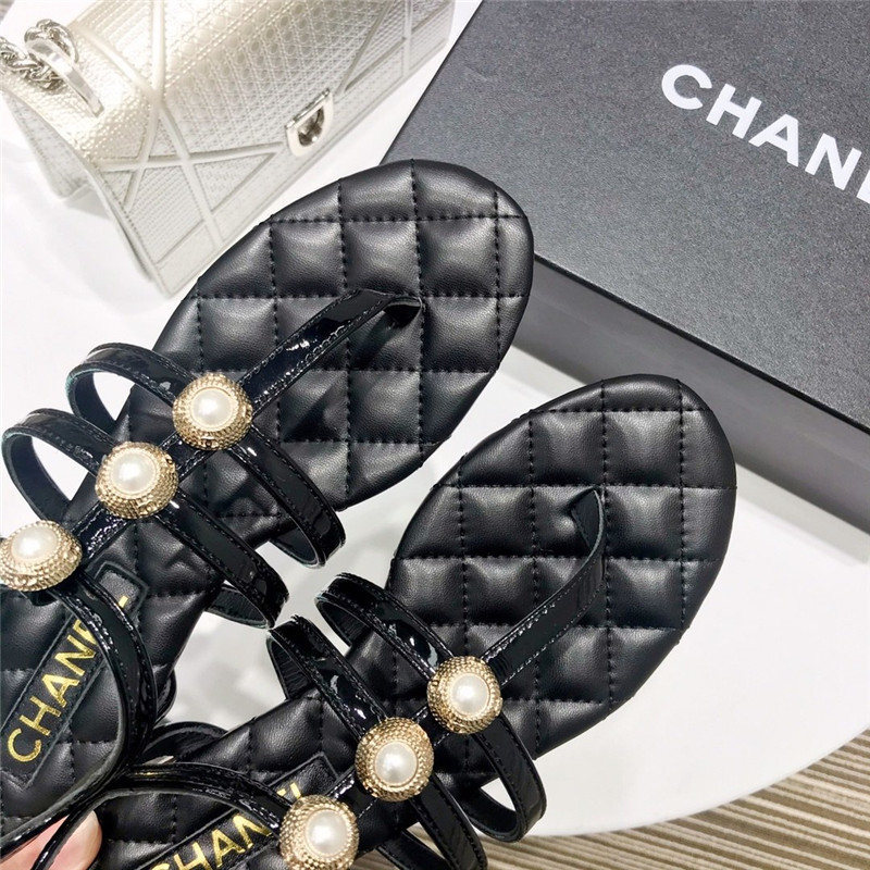Best Replica Chane pearl sandals - Colareps