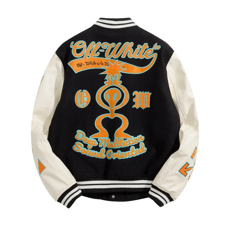 Best Replica Off White Real Leather Jacket - Colareps