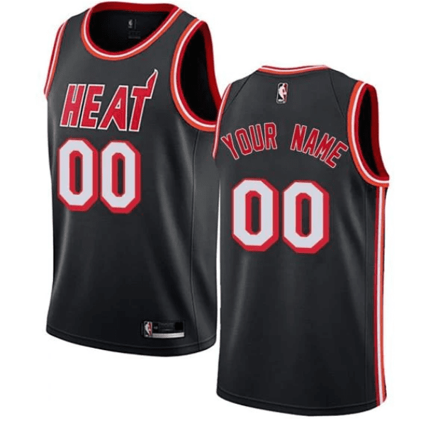 Best Replica CUSTOM MIAMI HEAT THROWBACK JERSEY - Colareps