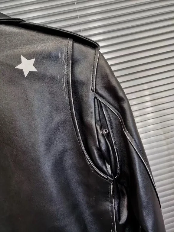 Best Replica Saint Laurent Replica Real Leather Jacket - Colareps