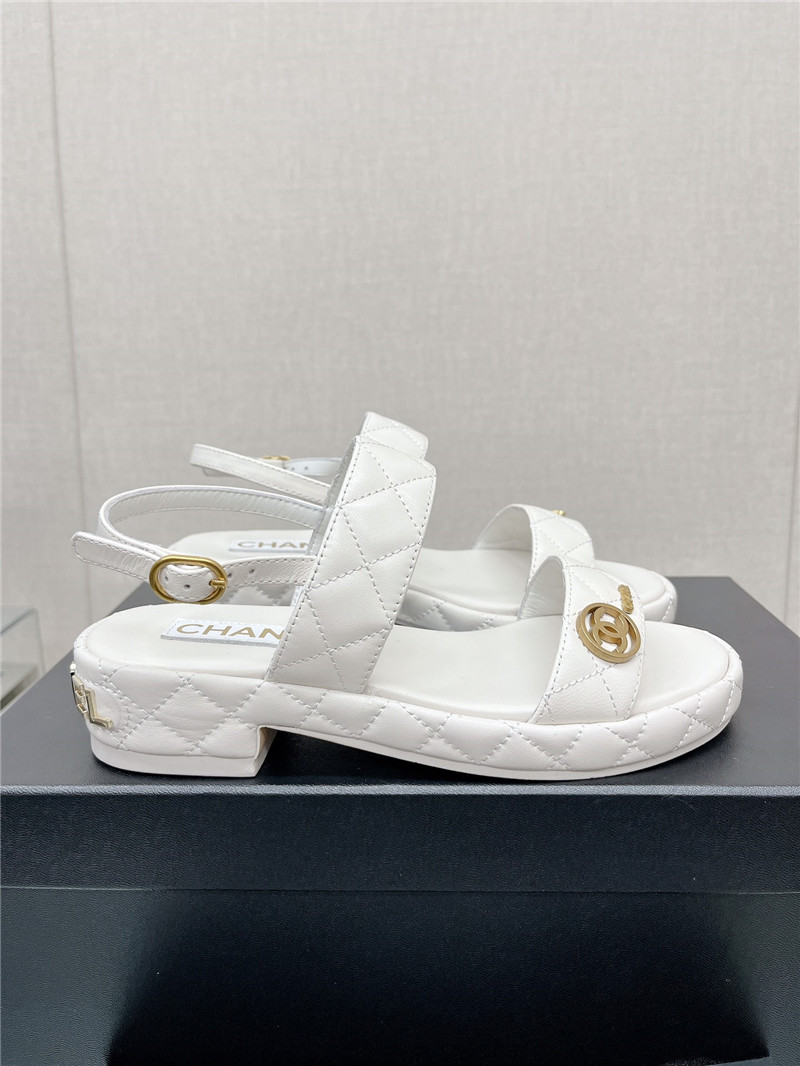 Best Replica chanel rhombus platform chunky heel sandals - Colareps