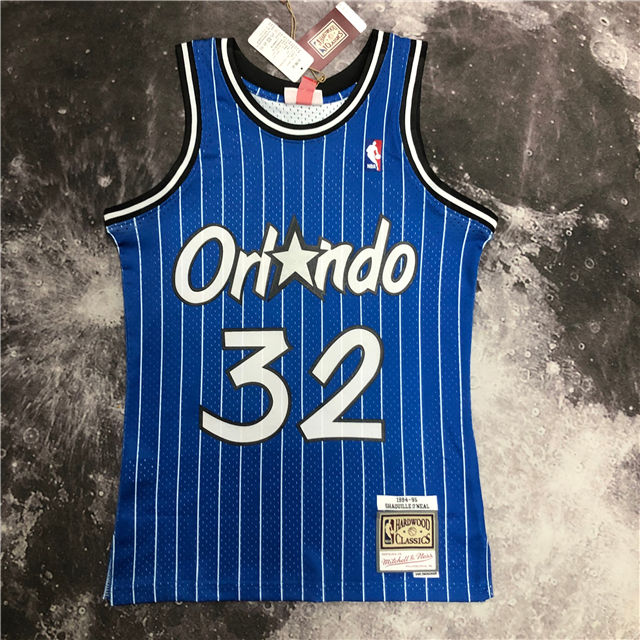 Best Replica SHAQUILLE O'NEAL ORLANDO MAGIC THROWBACK JERSEY (HEAT APPLIED) - Colareps
