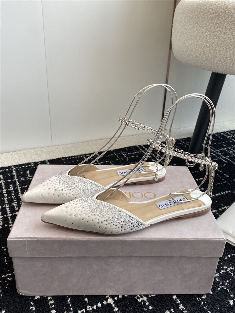 Best Replica Jimmy Choo Square Buckle Drill Point Half Drag - Colareps