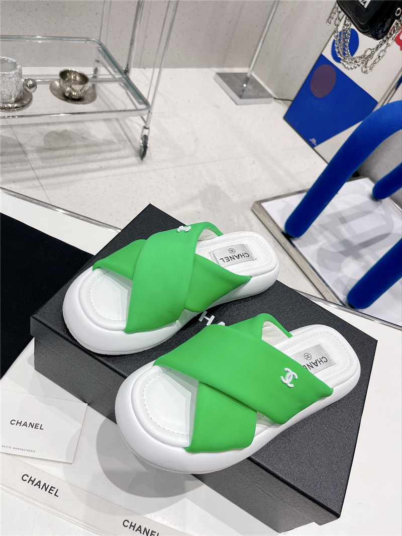 Best Replica chanel cross strap slippers - Colareps