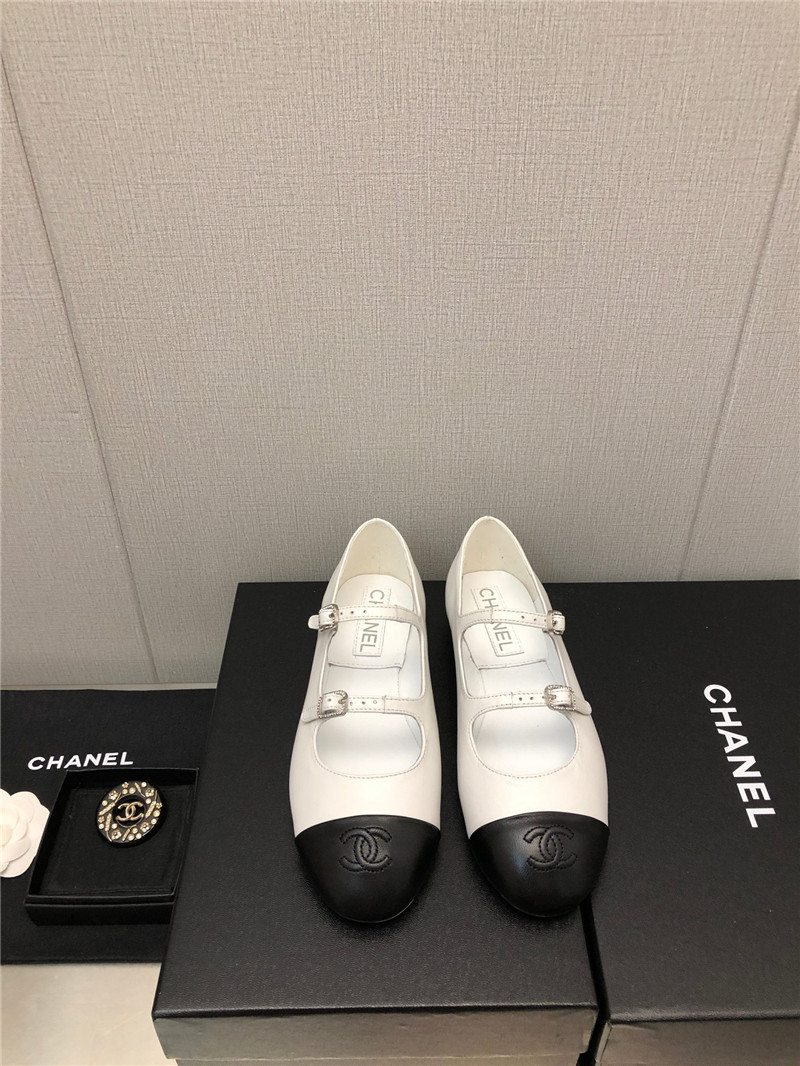 Best Replica chanel classic color block logo shoes - Colareps