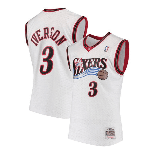 Best Replica ALLEN IVERSON PHILADELPHIA 76ERS THROWBACK JERSEY - Colareps