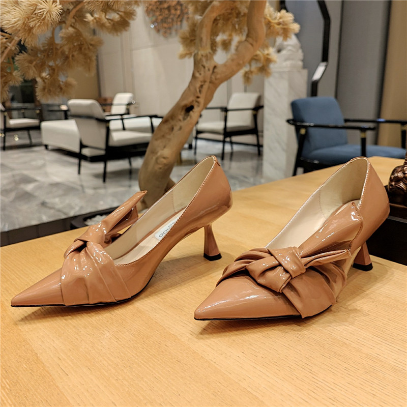 Best Replica Jimmy Choo Ruffled Knot Wrinkled Sandals - Colareps