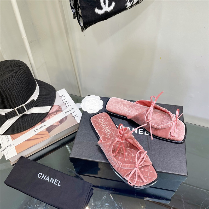 Best Replica Chanel Flat Dupes slippers - Colareps