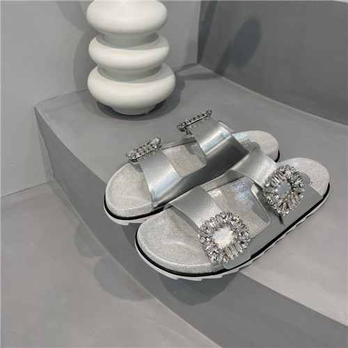 Best Replica roger vivier diamond buckle slippers - Colareps