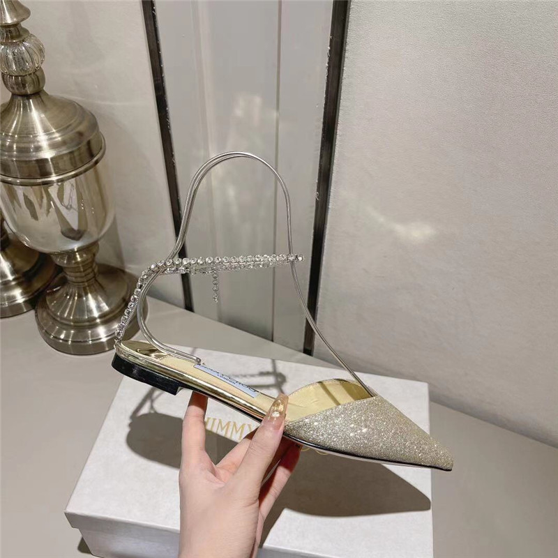 Best Replica Jimmy Choo spring and summer crystal chain pumps - Colareps