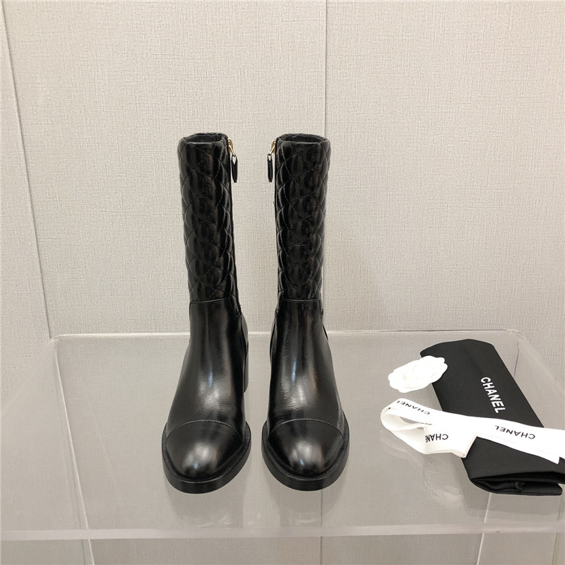 Best Replica chanel logo classic ankle boots - Colareps