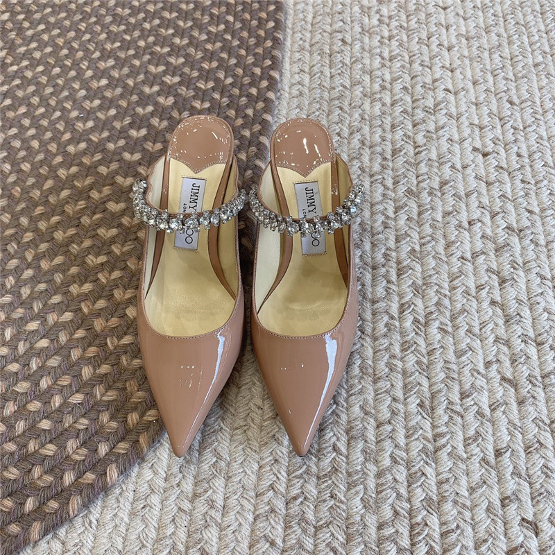 Best Replica Jimmy Choo Rhinestone Slide Sandals - Colareps