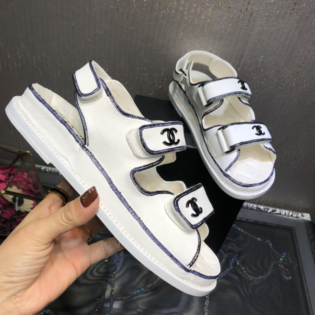 Best Replica chanel platform beach sandals - Colareps