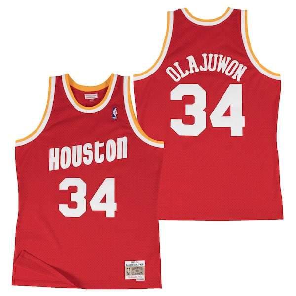 Best Replica HAKEEM OLAJUWON HOUSTON ROCKETS THROWBACK JERSEY - Colareps