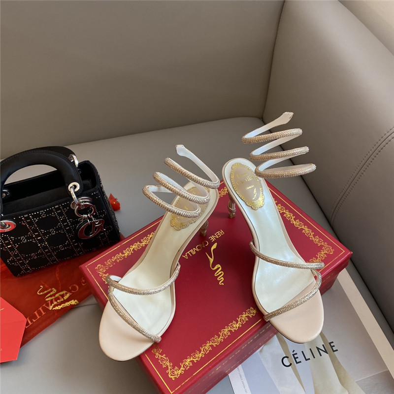 Best Replica Rene Caovilla Dupe Snake Band Sandals - Colareps