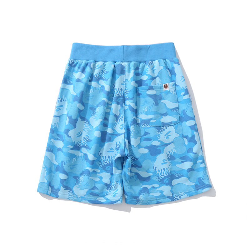Best Replica BAPE Shorts Camo Blue Red Pants HDCP8711 - Colareps