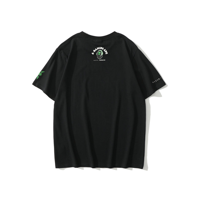 Best Replica Bape x RAZER T Shirt Gaming Cotton Tee 1708 - Colareps