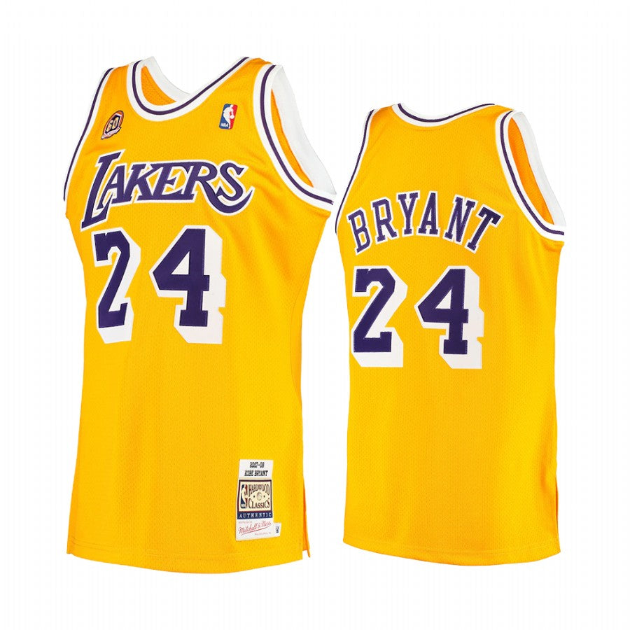 Best Replica KOBE BRYANT LOS ANGELES LAKERS #24 YELLOW THROWBACK JERSEY - Colareps