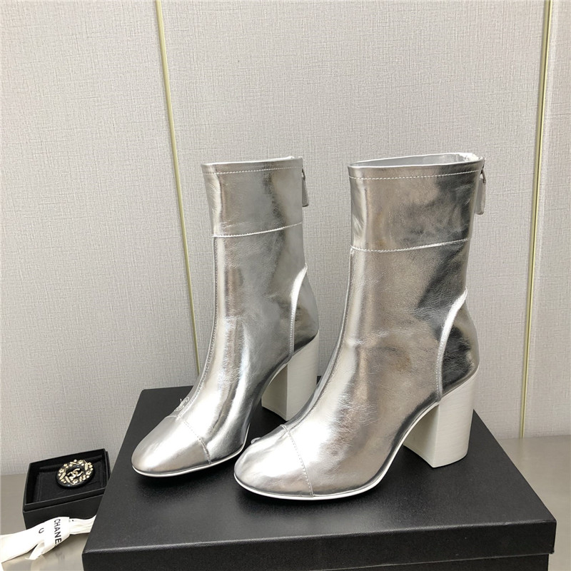 Best Replica chanel chunky heel ankle boots - Colareps