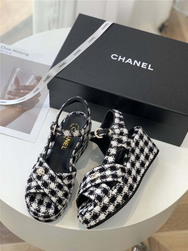 Best Replica chanel platform sandals - Colareps