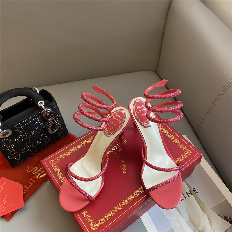 Best Replica Rene Caovilla Dupe Snake Band Sandals - Colareps