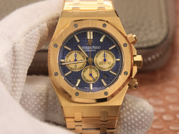 Best Replica Replica Audemars Piguet Royal Oak Chronograph 26331BA.OO.1220BA.01 1:1 Best Edition OM Factory Yellow Gold - Colareps
