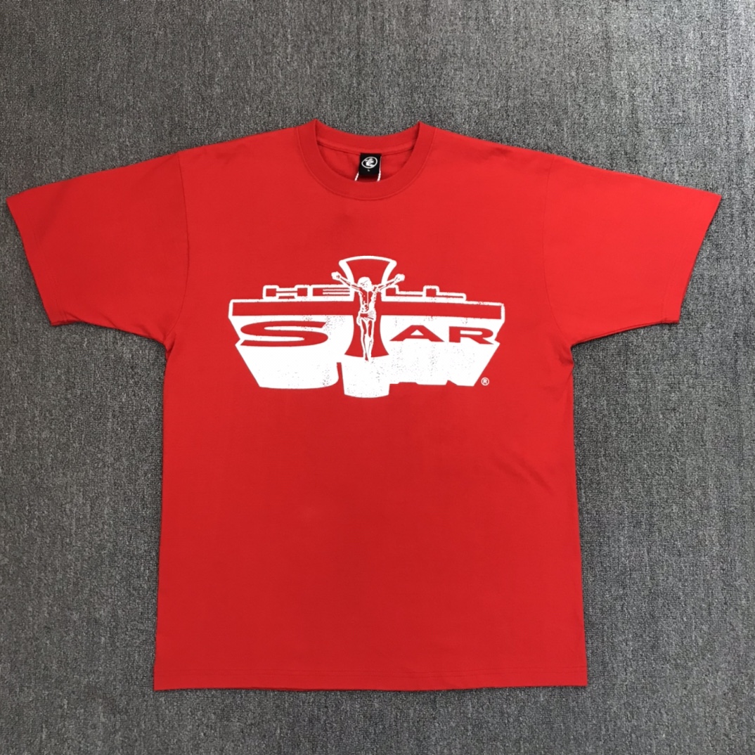 Best Replica 1:1 quality version Jesus cross back large letter print tee 2 colors - Colareps