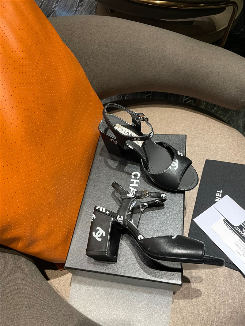 Best Replica chanel chunky heel sandals - Colareps