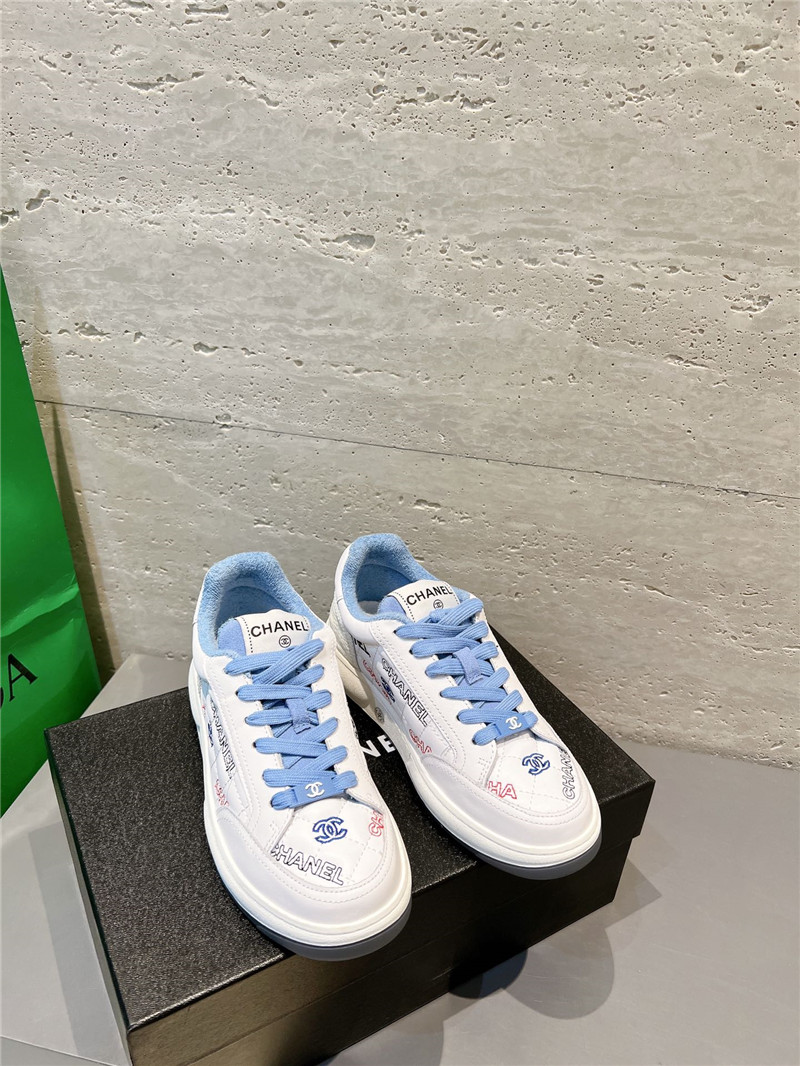 Best Replica chanel embroidered white sneakers - Colareps