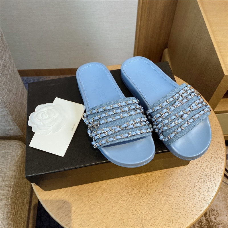 Best Replica chanel chain flip flops - Colareps