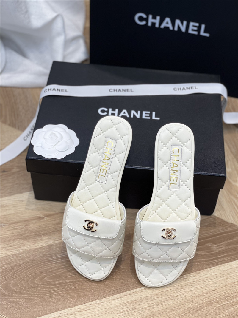 Best Replica chanel classic flat slippers - Colareps