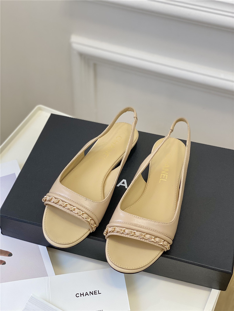 Best Replica Chanel new chain fish mouth sandals - Colareps