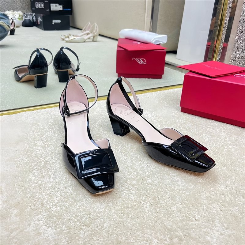 Best Replica Roger vivier classic buckle strap sandals - Colareps