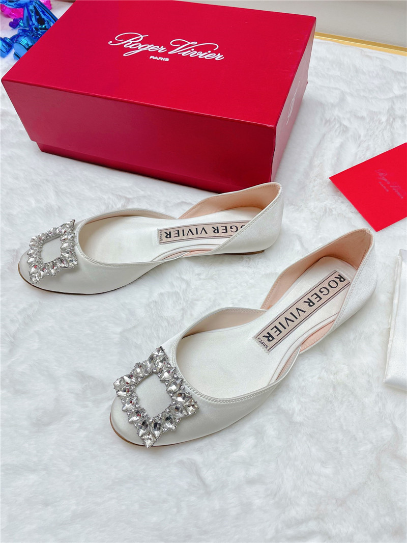 Best Replica Roger vivier new rhinestone hollow ballet shoes - Colareps