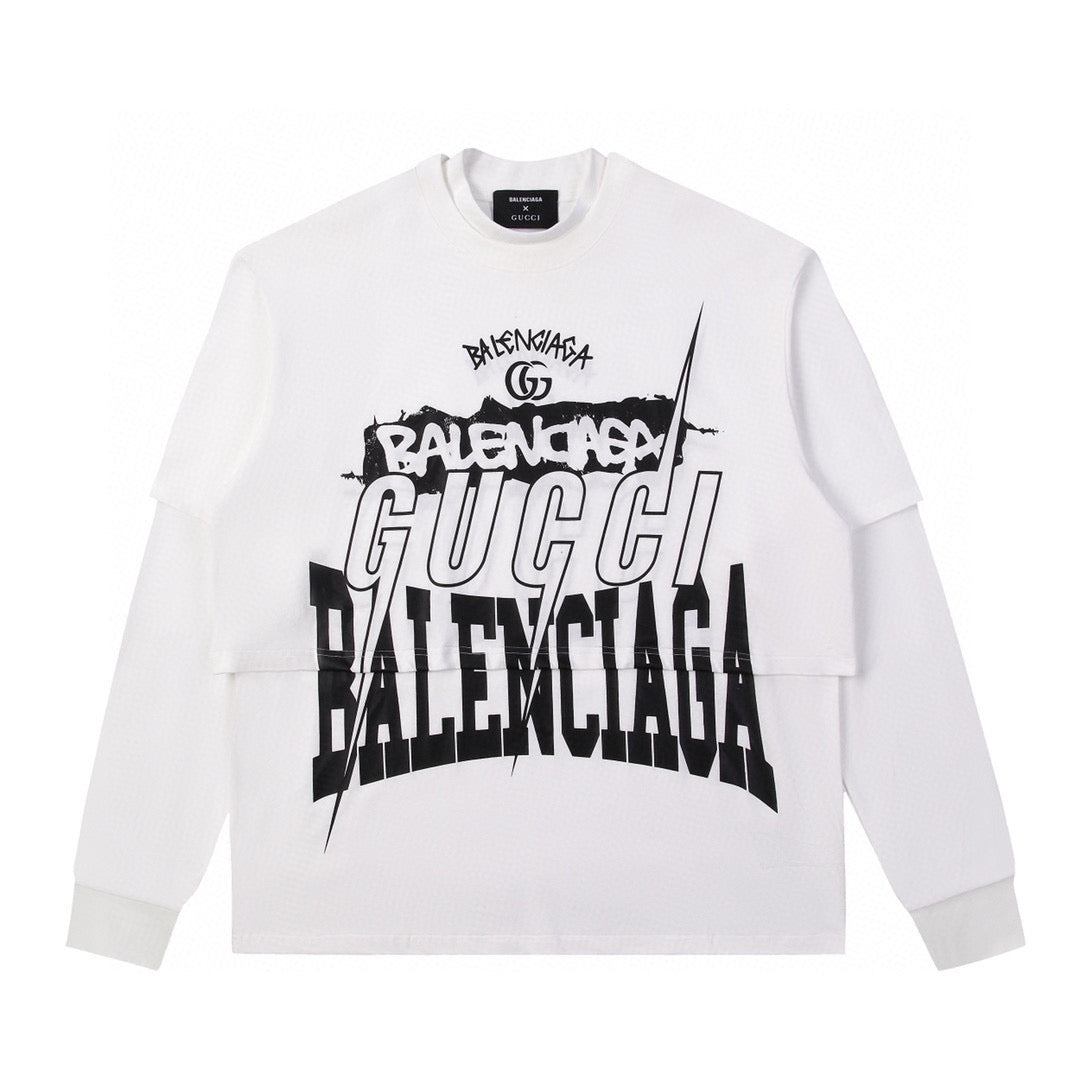 Best Replica Balenciaga x Gucci Long Sleeve Shirt - Colareps