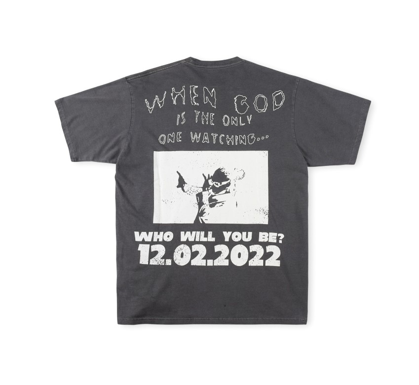 Best Replica HellStar Replica Purple Heart Print Short Sleeve Tee - Colareps