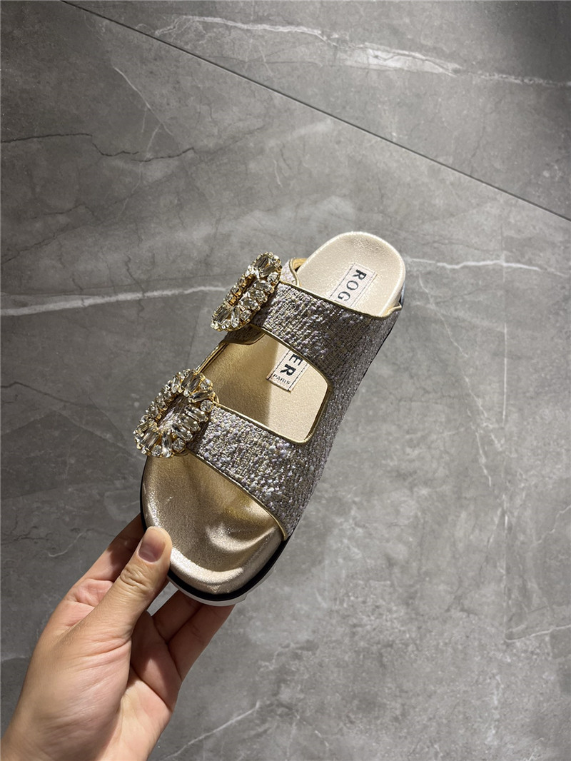 Best Replica Roger vivier new rhinestone buckle sandals - Colareps