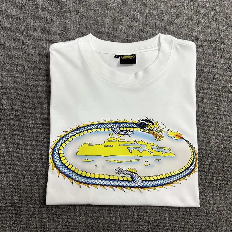 Best Replica Dragon and Alcatraz print short sleeve tee - Colareps