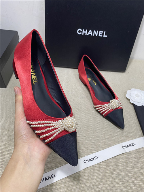 Best Replica Chanel high-heeled silk shoes - Colareps