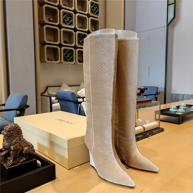 Best Replica jimmy choo Dupes wedge long boots - Colareps