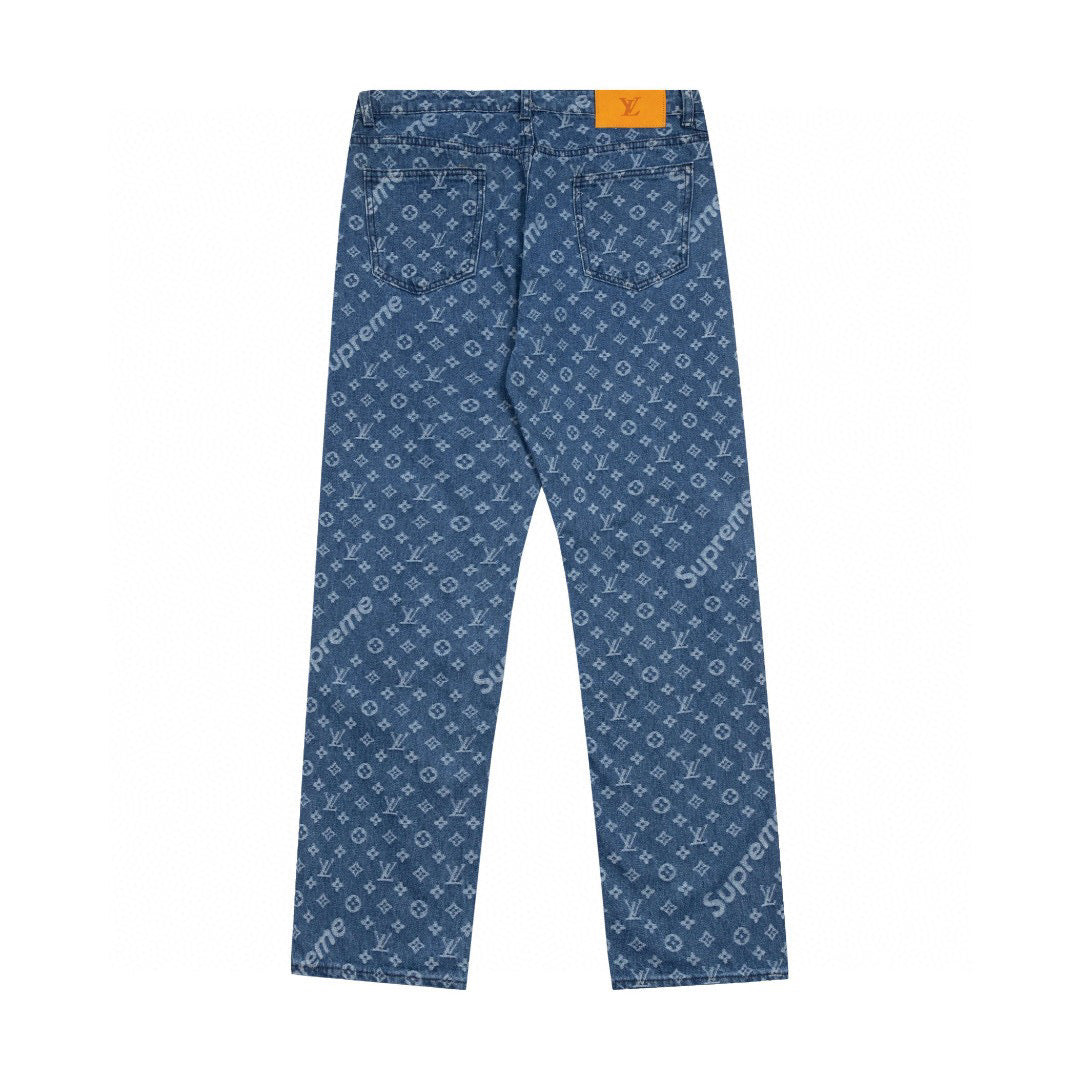 Best Replica Louis Vuitton x Supreme Jeans - Colareps