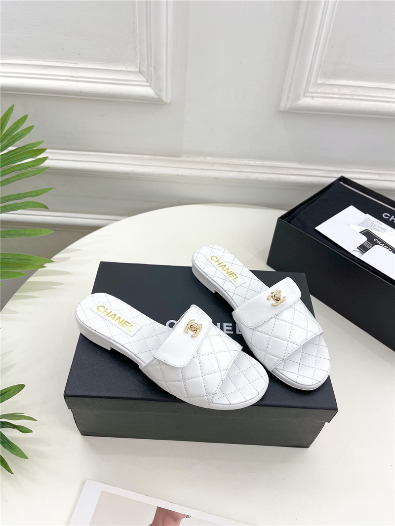 Best Replica Chanel counter classic double C buckle slippers - Colareps